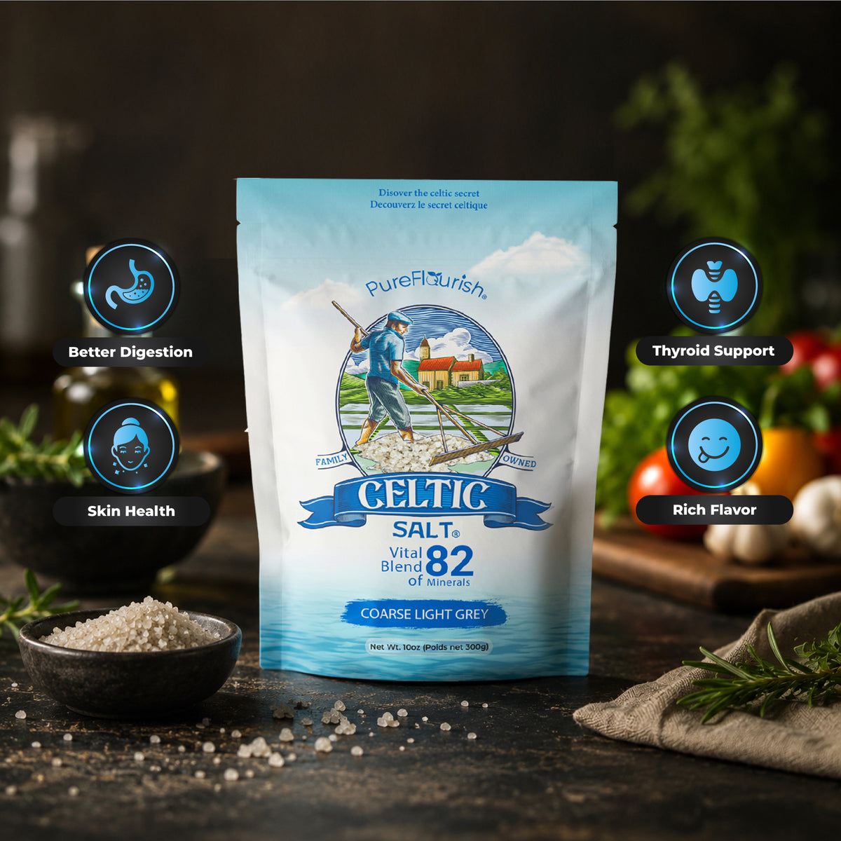 Celtic Sea Salt | 100% Unrefined | Hand-Harvested in France