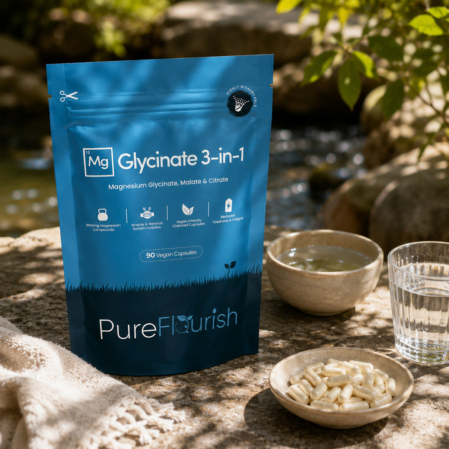 Magnesium Glycinate 3-in-1 Complex – 1800mg | 90 Vegan Capsules FAQ image