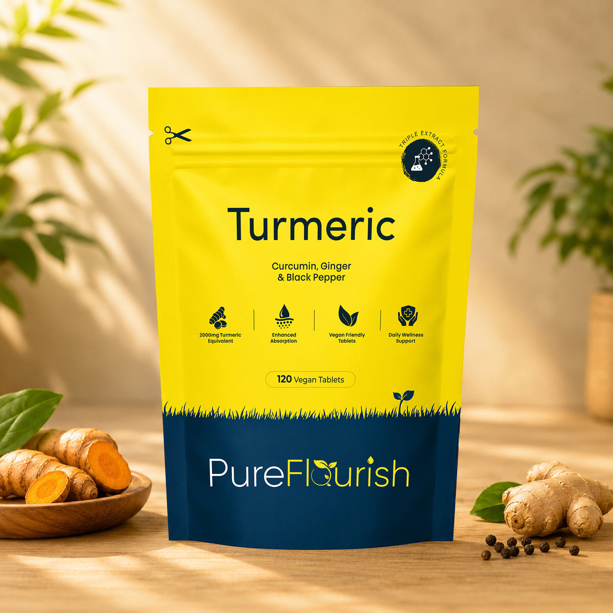 Turmeric, Curcumin, Black Pepper & Ginger Capsules
