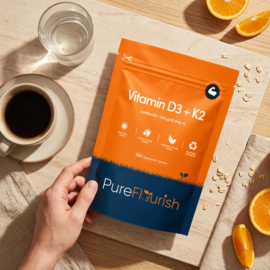 Vitamin D3 4000 IU + K2 MK-7 | High Strength | 120 Tablets FAQ image