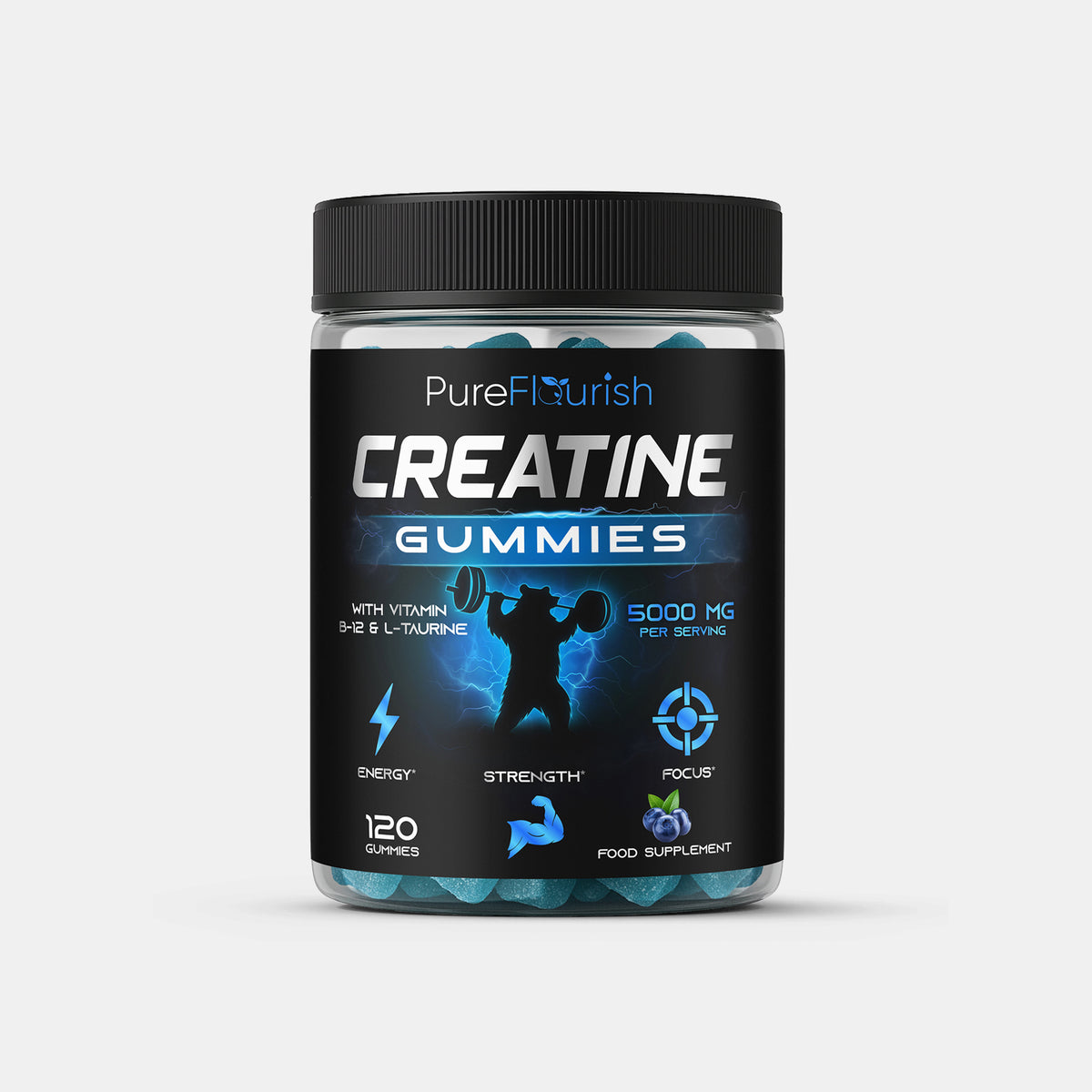 PureFlourish Creatine Gummies